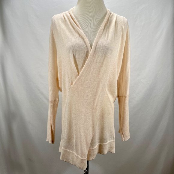Anthropologie KNITTED & KNOTTED Lightweight Long Sweater Size L Stretch Tunic - Picture 2 of 11